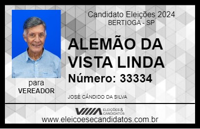 Candidato ALEMÃO DA VISTA LINDA 2024 - BERTIOGA - Eleições