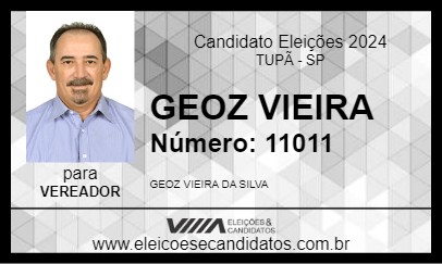 Candidato GEOZ VIEIRA 2024 - TUPÃ - Eleições