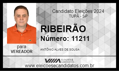 Candidato RIBEIRÃO 2024 - TUPÃ - Eleições