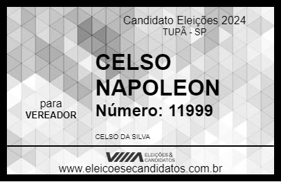 Candidato CELSO NAPOLEON 2024 - TUPÃ - Eleições