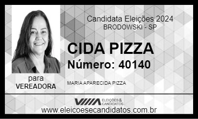 Candidato CIDA PIZZA 2024 - BRODOWSKI - Eleições