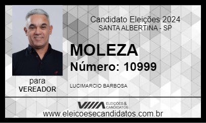 Candidato MOLEZA 2024 - SANTA ALBERTINA - Eleições