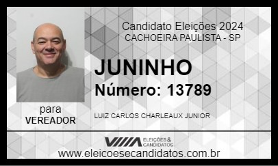 Candidato JUNINHO 2024 - CACHOEIRA PAULISTA - Eleições