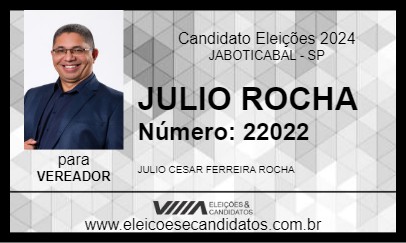 Candidato JULIO ROCHA 2024 - JABOTICABAL - Eleições