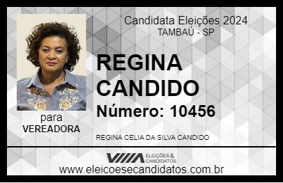 Candidato REGINA CANDIDO 2024 - TAMBAÚ - Eleições