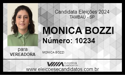 Candidato MONICA BOZZI 2024 - TAMBAÚ - Eleições