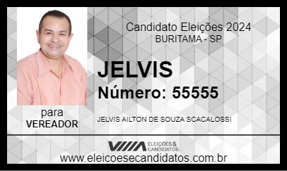 Candidato JELVIS 2024 - BURITAMA - Eleições