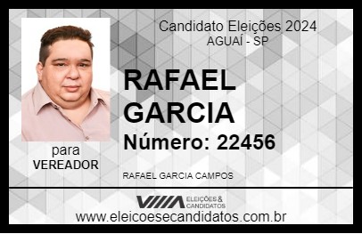 Candidato RAFAEL GARCIA 2024 - AGUAÍ - Eleições