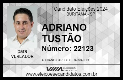 Candidato ADRIANO TUSTÃO 2024 - BURITAMA - Eleições