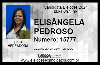 Candidato ELISÂNGELA PEDROSO 2024 - BERTIOGA - Eleições