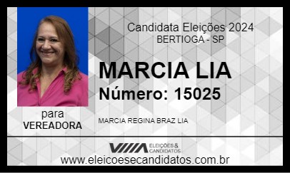 Candidato MARCIA LIA 2024 - BERTIOGA - Eleições