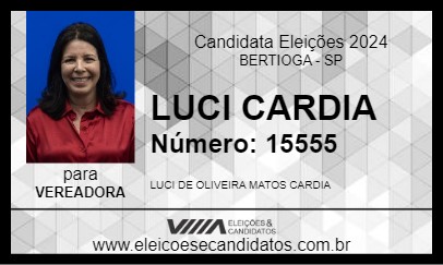 Candidato LUCI CARDIA 2024 - BERTIOGA - Eleições