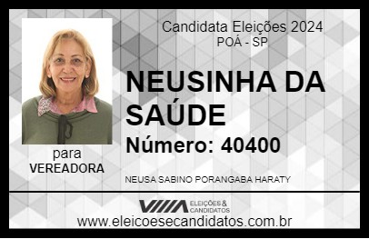 Candidato NEUSINHA HARATY 2024 - POÁ - Eleições