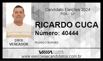 Candidato RICARDO CUCA 2024 - POÁ - Eleições