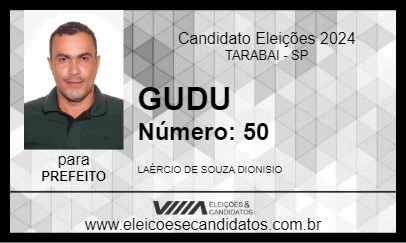 Candidato GUDU 2024 - TARABAI - Eleições