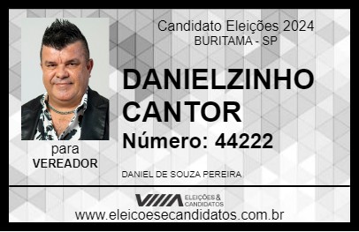 Candidato DANIELZINHO CANTOR 2024 - BURITAMA - Eleições