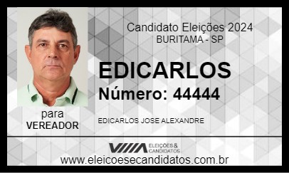 Candidato EDICARLOS 2024 - BURITAMA - Eleições