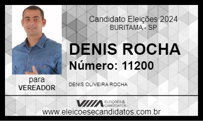 Candidato DENIS ROCHA 2024 - BURITAMA - Eleições