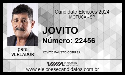 Candidato JOVITO 2024 - MOTUCA - Eleições