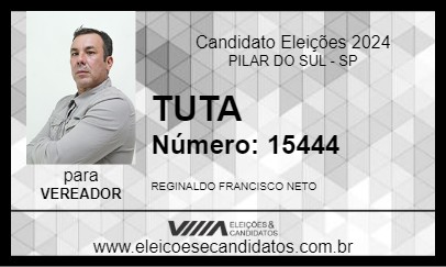 Candidato TUTA 2024 - PILAR DO SUL - Eleições