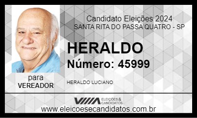 Candidato HERALDO 2024 - SANTA RITA DO PASSA QUATRO - Eleições