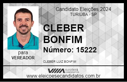 Candidato CLEBER BONFIM 2024 - TURIÚBA - Eleições