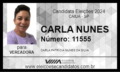 Candidato CARLA NUNES 2024 - CAIUÁ - Eleições