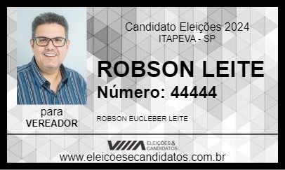 Candidato ROBSON LEITE 2024 - ITAPEVA - Eleições