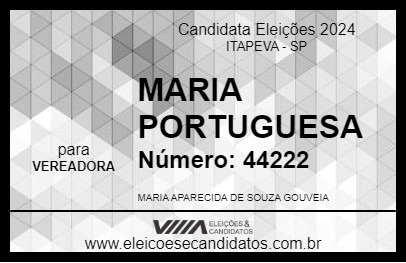 Candidato MARIA PORTUGUESA 2024 - ITAPEVA - Eleições