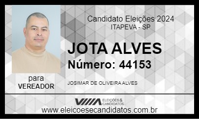 Candidato JOTA ALVES 2024 - ITAPEVA - Eleições