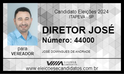 Candidato DIRETOR JOSÉ 2024 - ITAPEVA - Eleições