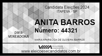 Candidato ANITA BARROS 2024 - ITAPEVA - Eleições