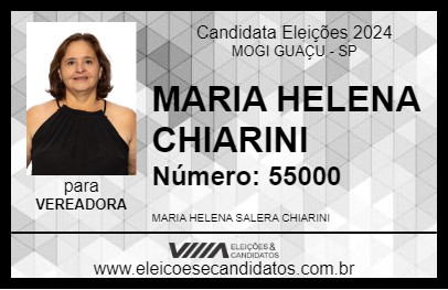 Candidato MARIA HELENA CHIARINI 2024 - MOGI GUAÇU - Eleições