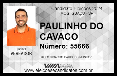 Candidato PAULINHO DO CAVACO 2024 - MOGI GUAÇU - Eleições