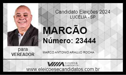 Candidato MARCÃO 2024 - LUCÉLIA - Eleições