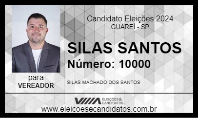 Candidato SILAS SANTOS 2024 - GUAREÍ - Eleições