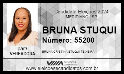 Candidato BRUNA STUQUI 2024 - MERIDIANO - Eleições