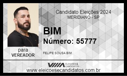 Candidato BIM 2024 - MERIDIANO - Eleições