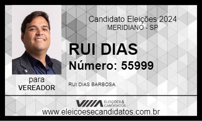 Candidato RUI DIAS 2024 - MERIDIANO - Eleições