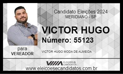 Candidato VICTOR HUGO 2024 - MERIDIANO - Eleições