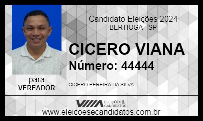 Candidato CICERO VIANA 2024 - BERTIOGA - Eleições