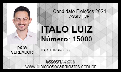 Candidato ITALO LUIZ 2024 - ASSIS - Eleições