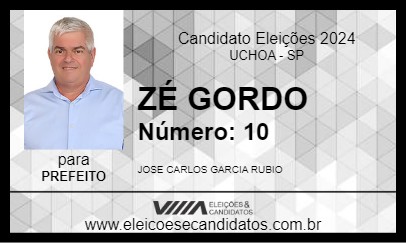 Candidato ZÉ GORDO 2024 - UCHOA - Eleições