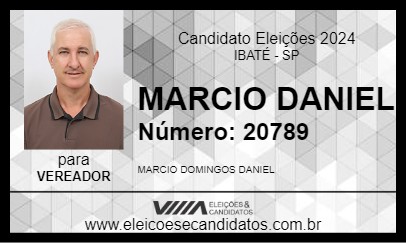 Candidato MARCIO DANIEL 2024 - IBATÉ - Eleições