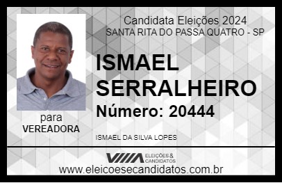 Candidato ISMAEL SERRALHEIRO 2024 - SANTA RITA DO PASSA QUATRO - Eleições