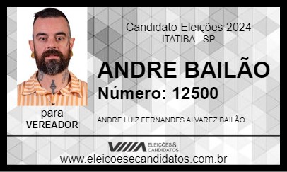 Candidato ANDRE BAILÃO 2024 - ITATIBA - Eleições