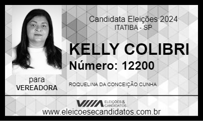 Candidato KELLY COLIBRI 2024 - ITATIBA - Eleições