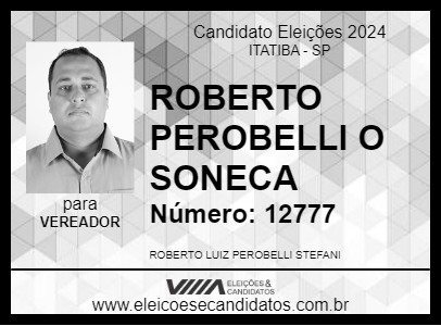 Candidato ROBERTO PEROBELLI O SONECA 2024 - ITATIBA - Eleições