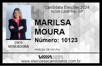 Candidato MARILSA MOURA 2024 - NOVA CAMPINA - Eleições