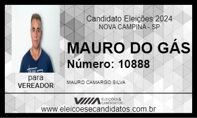 Candidato MAURO DO GÁS 2024 - NOVA CAMPINA - Eleições